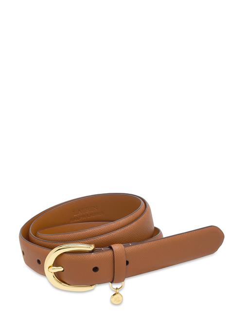 Lauren Ralph Lauren Charm Crosshatch Leather Belt Lauren Ralph Lauren Brown