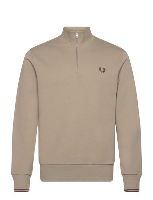 Fred Perry Half Zip Sweatshirt Fred Perry Beige