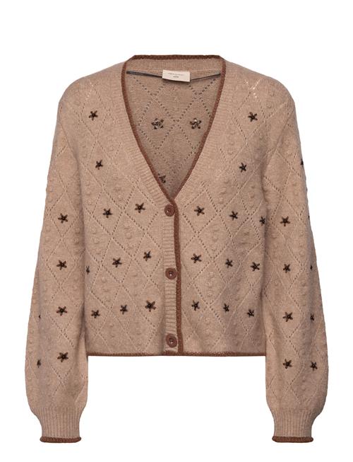 Se FREE/QUENT Fqstokke-Cardigan FREE/QUENT Beige ved Booztlet