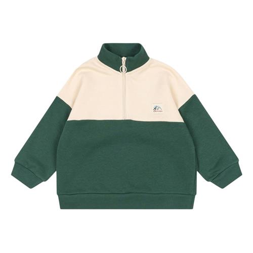 Konges Sløjd Lou Half Zip Sweat Ocs - Smoke Pine | Grønn | 4 years