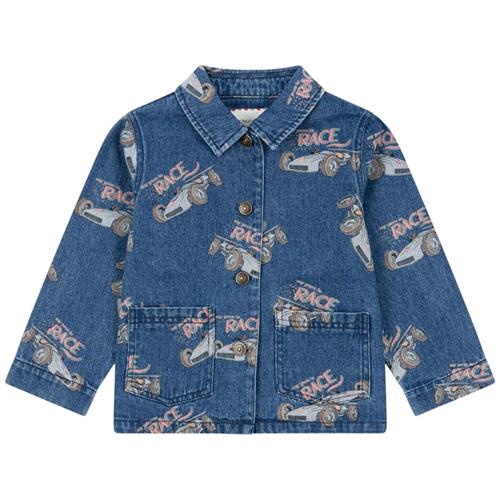 Se Konges Sløjd Magot Jacket Gots - Race Denim | Blå | 12 months ved Babyshop