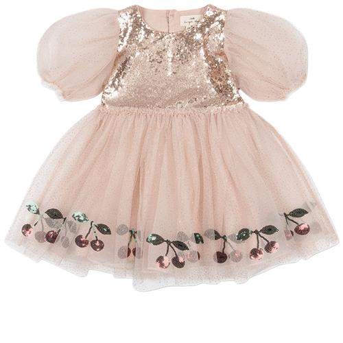 Se Konges Sløjd Mei Dress - Gold Blush | Lyserød | 5-6 years ved Babyshop