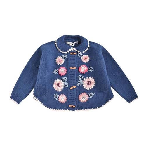 Se Louise Misha Khella Strikket Slag Til Baby Ink Blue | Blå | 18 months ved Babyshop