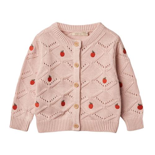 Fliink Mela Apple Cardigan Peach Whip | Lyserød | 2 years