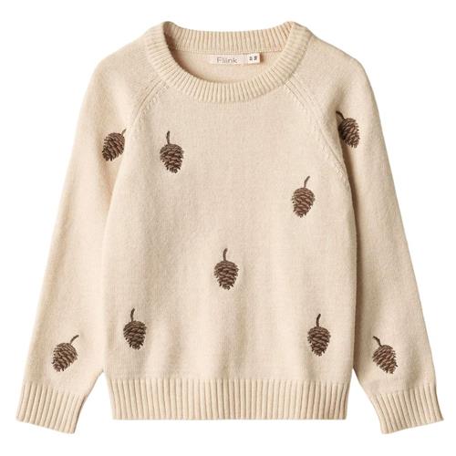 Fliink Benna Cone Pullover Sandshell | Beige | 12 months