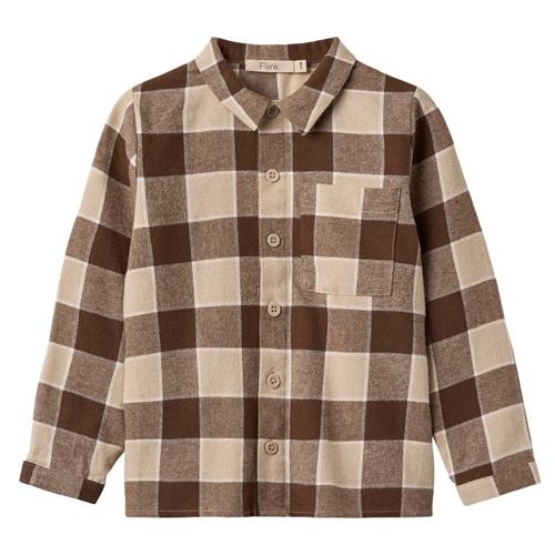 Fliink Cody Shirt Humus Check | Brun | 18 months