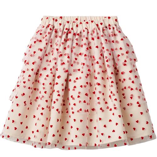 Fliink Tulle Skirt Sandshell Pompeian Red | Beige | 3 years