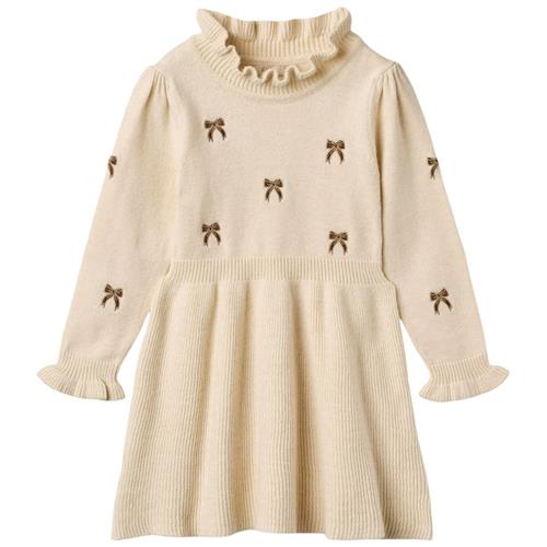 Fliink Benna Bow Dress Sandshell | Beige | 5 years