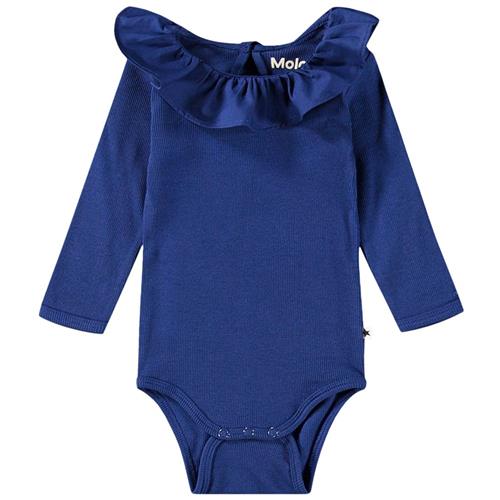 Se Molo GOTS Faye Babybody Vibrant Blue | Blå | 86 cm ved Babyshop