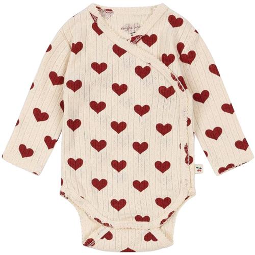 Se Konges Sløjd Minnie Newborn Body Gots - Amour Rouge | Rød | 6 months ved Babyshop