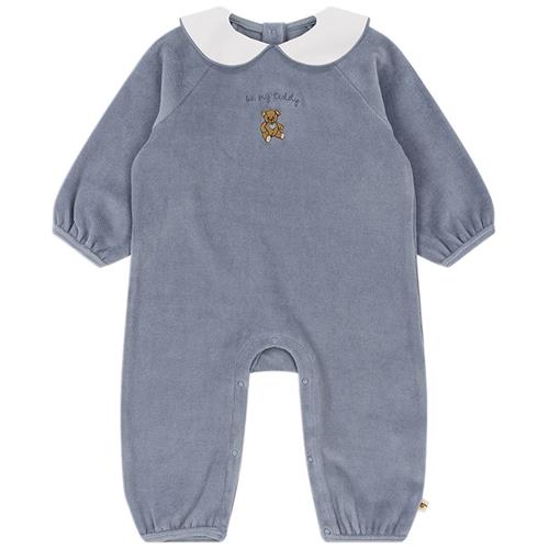 Se Konges Sløjd Miffa Onesie Gots - Tradewinds | Grå | 0-1 months ved Babyshop