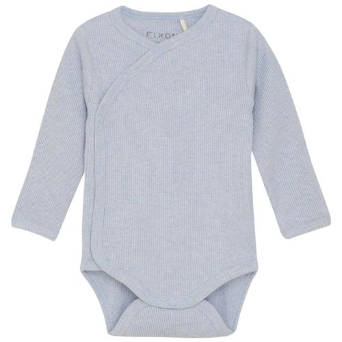 Fixoni Wrap Body LS Mélange Rib Zen Blue | Blå | 56 cm