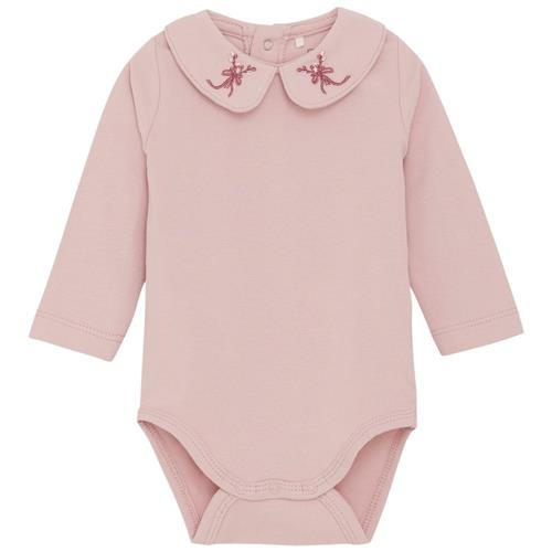 Fixoni Body LS w. Collar Pale Mauve Mauve baby body pale mauve | Lyserød | 68 cm