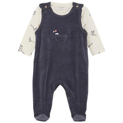 Fixoni Set w. Body and Velour Romper Odyssey Gray | Grå | 50 cm