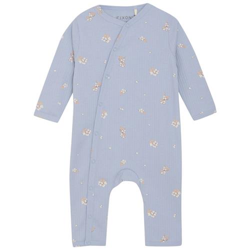 Fixoni Nightsuit Rib Zen Blue Natsuit Babygrow Zen Blue | Blå | 80 cm