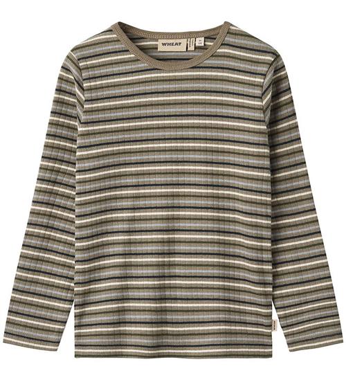 Se Wheat Bluse - Rib - Stig - Multi Stripe ved KidsWorld