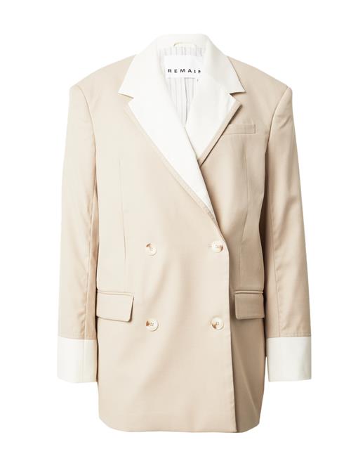 Se REMAIN Blazer  beige / hvid ved About You