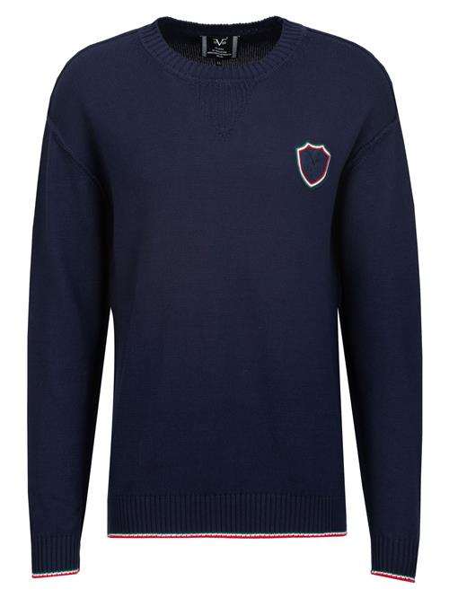 Se 19V69 ITALIA Pullover ' KRIS '  navy / rød / hvid ved About You