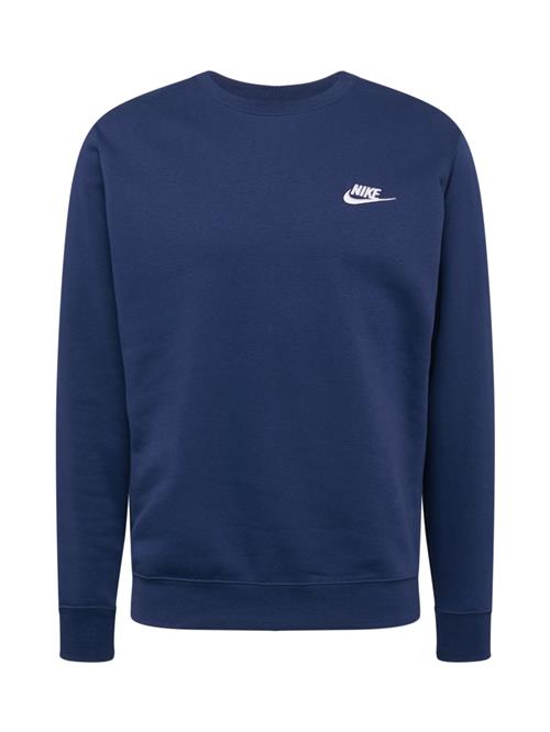 Se Nike Sportswear Sweatshirt 'Club Fleece'  marin / hvid ved About You