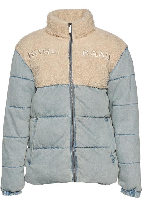 Karl Kani Vinterjakke  beige / blue denim / hvid