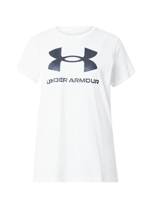 UNDER ARMOUR Funktionsbluse 'SPORTSTYLE'  sort / hvid