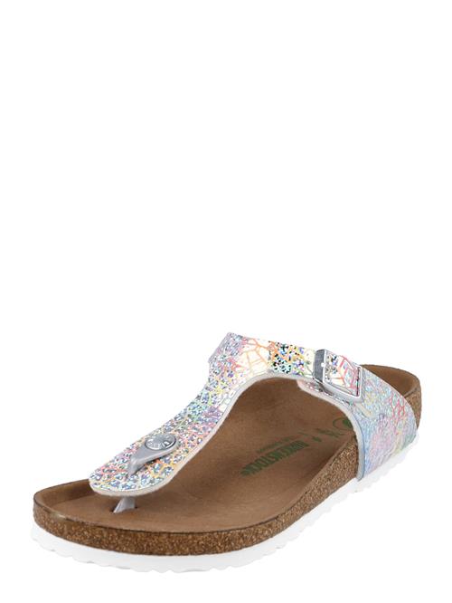 Se BIRKENSTOCK Sandaler 'Gizeh'  sølv / hvid ved About You