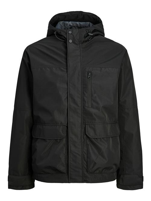 JACK & JONES Funktionsjakke 'Hike'  sort / hvid