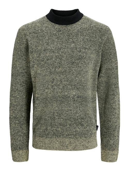 JACK & JONES Pullover 'JCOSPACE'  grøn-meleret / sort