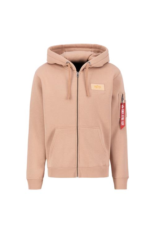 Se ALPHA INDUSTRIES Sweatjakke  pastelorange / blodrød / hvid ved About You