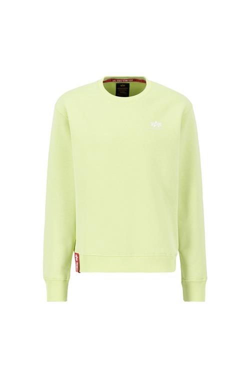 ALPHA INDUSTRIES Sweatshirt  lime / rød / hvid