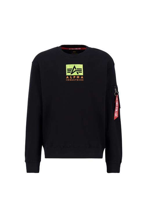 ALPHA INDUSTRIES Sweatshirt  blandingsfarvet / sort