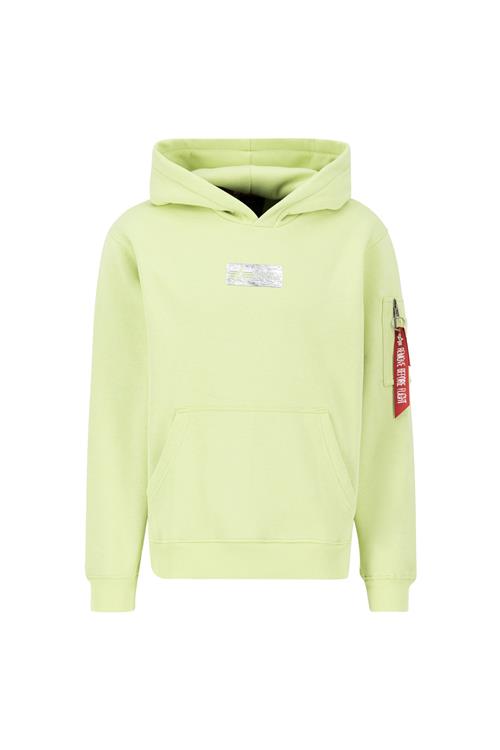 ALPHA INDUSTRIES Sweatshirt  lime / blodrød / hvid