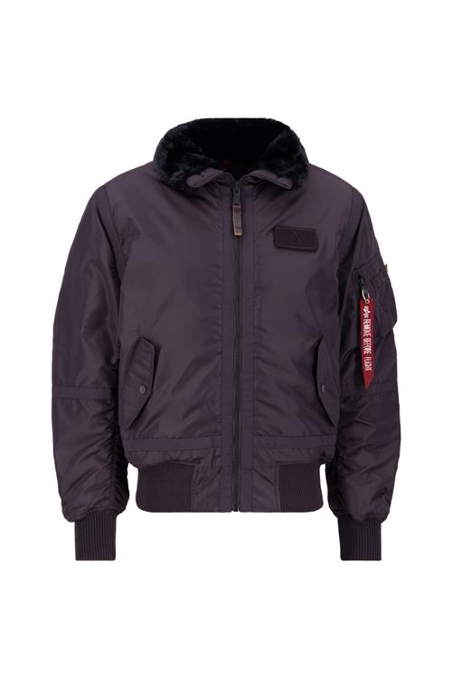 ALPHA INDUSTRIES Vinterjakke 'B15-3 TT'  mørkelilla / rød / sort / hvid