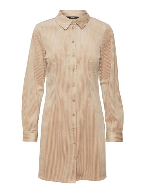 VERO MODA Blusekjole 'TRIM'  mørkebeige