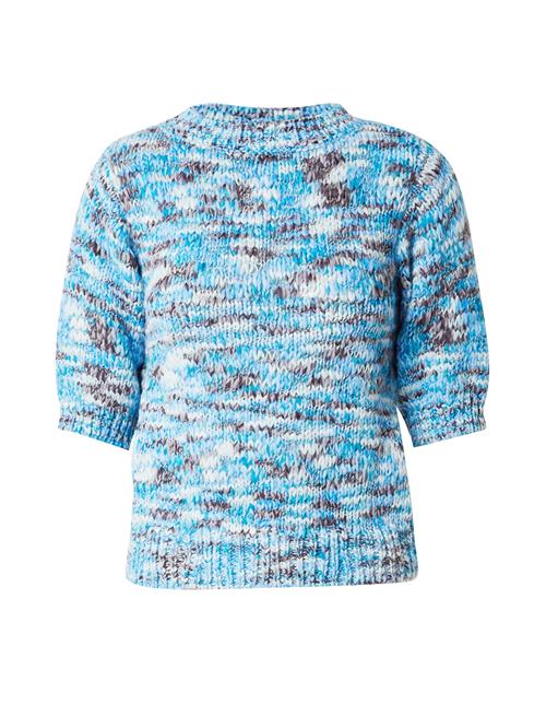 Se VERO MODA Pullover 'MADDI'  azur / grå / lysegrå / hvid ved About You