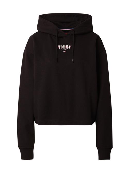 Se Tommy Jeans Sweatshirt 'ESSENTIAL'  lyserød / rød / sort / hvid ved About You