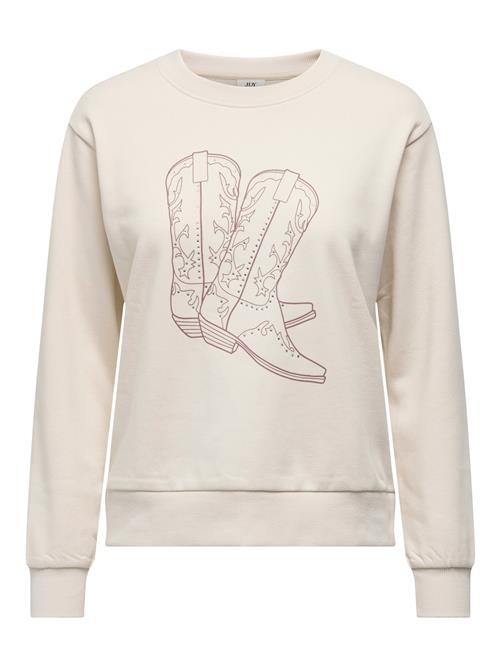 Se JDY Sweatshirt 'JDYPARIS'  burgunder / sølv / offwhite ved About You