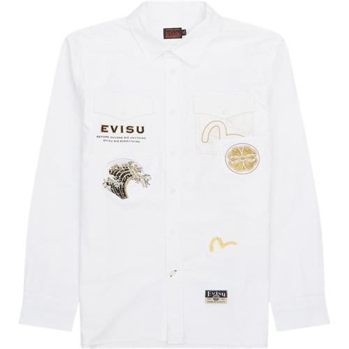 Evisu - Logos N Wave Pocket Skjorte