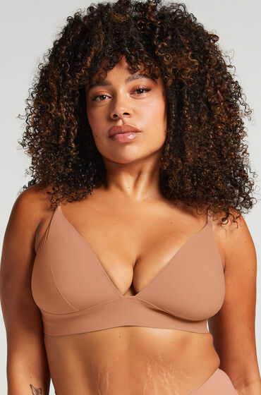 Hunkemöller Smooth Triangle Bralette Brown