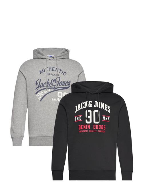 Se Jack & Jones Jjethan Sweat Hood 2Pk Mp Noos Jack & J S Grey ved Booztlet