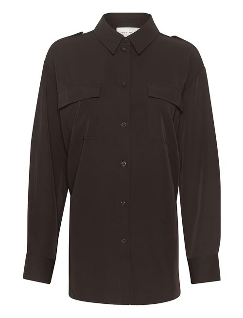 Malenagz Ls Shirt Gestuz Brown