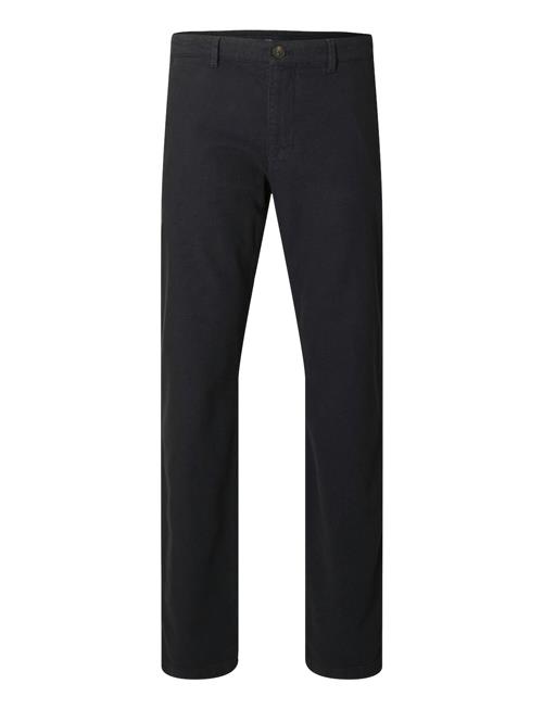 Slh175-Slim Miles Structure Dyed Pant Selected Navy