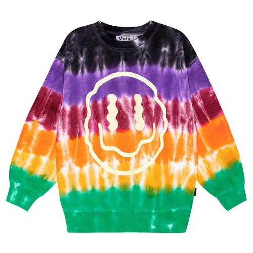 Molo GOTS Memphis Sweatshirt Stripy Dye | Orange | 92 cm