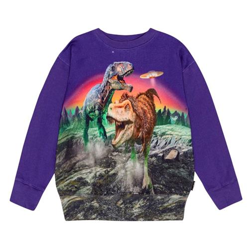 Molo GOTS Mattis Sweatshirt Dino Play | Lilla | 92 cm