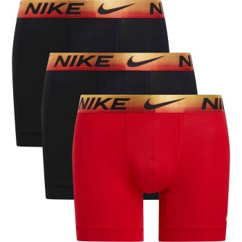 Nike 6P Everyday Essentials Micro Boxer Brief Orange/Rød polyester Large Herre