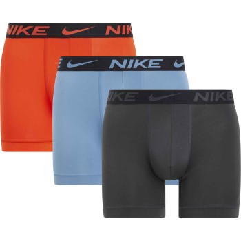 Nike 6P Everyday Essentials Micro Boxer Brief Blå/Orange polyester Small Herre