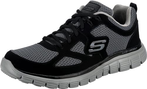 Se SKECHERS Sneaker low 'BURNS - AGOURA'  grå-meleret / sort ved About You