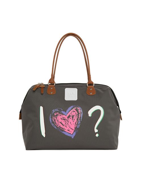 Bagmori Shopper 'Love'  blå / mudderfarvet / pink / hvid