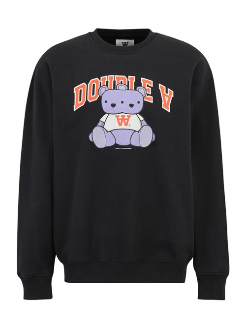 WOOD WOOD Sweatshirt 'Noel Bear'  antracit / lavendel / mørkeorange / hvid