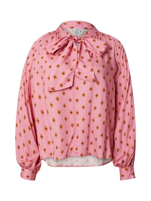 Emily Van Den Bergh Bluse  oliven / pink / sort